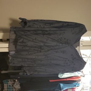 Liz Claiborne Denium Shirt with flowers